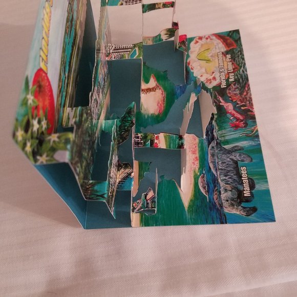 VTG Florida's Gulf Coast Popup Postcard Ft Myers Beach Sanibel Captiva Island - Picture 8 of 9